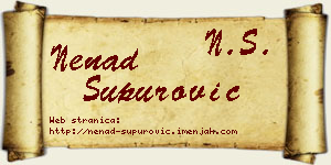 Nenad Supurović vizit kartica